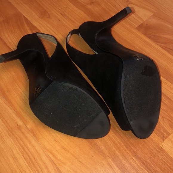 Chinese Laundry suede peep toe heels - Picture 11 of 14